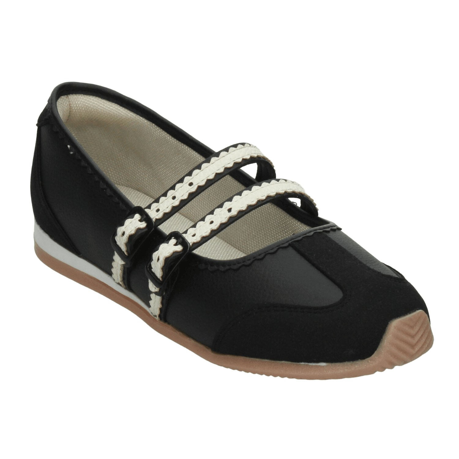 Flats Paulina Dama Negro Casual Mary Jane Mujer — imagen 5