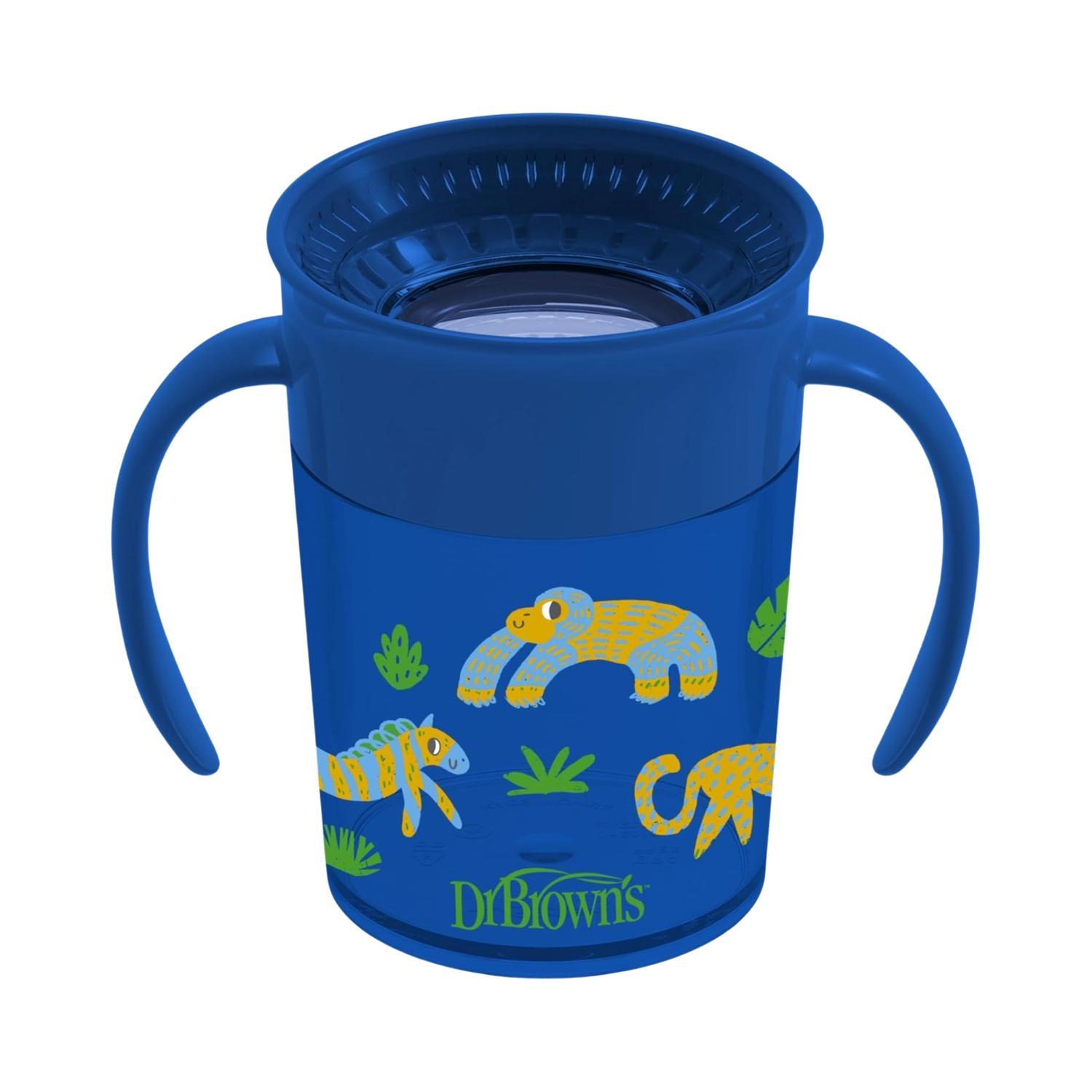 Pack 2 Vasos entrenador 7oz 360 Azul Dr Browns Bebe 6m+ — imagen 3