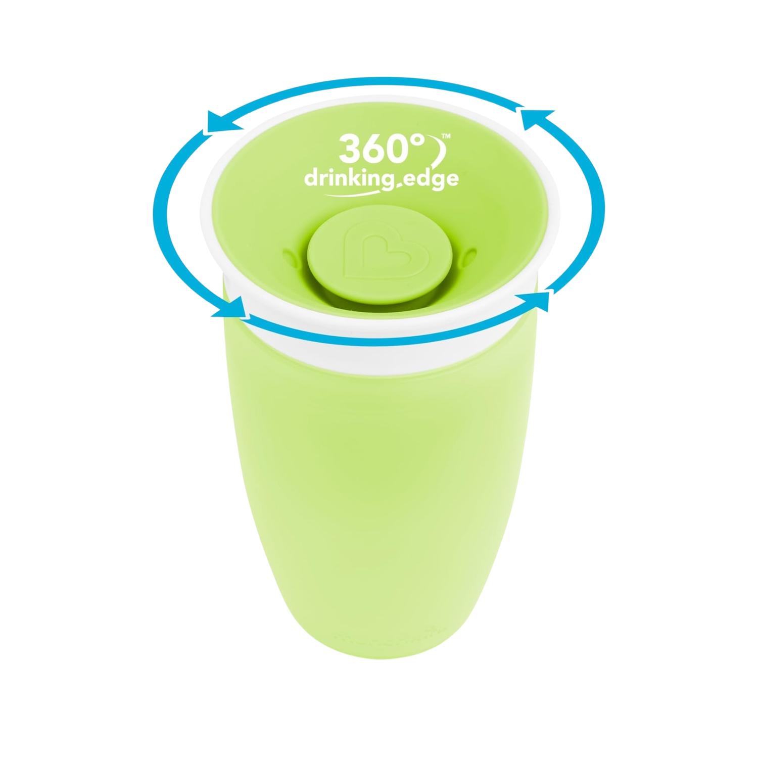 Pack 2 Vaso Entrenador 360 10oz Munchkin Antiderrame Bebé — imagen 6
