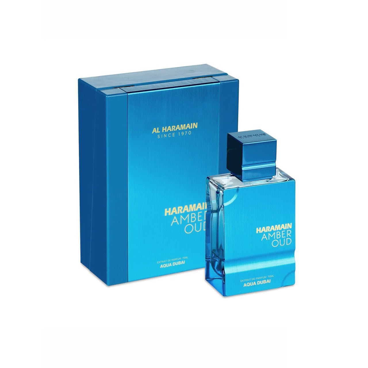 Perfume Árabe Al Haramain Amber Oud Aqua Dubai Hombre EDP 100ml — imagen 3