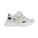 Tenis Vavito Mariposa Niña Casual Deportivo Cinta Adhesiva Plateado Gris Infantil T12-15