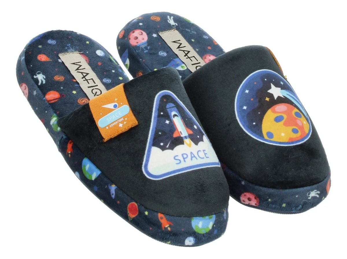 Pantuflas Wafiq Niño Afelpada Azul Marino Infantil T16-21 — imagen 11