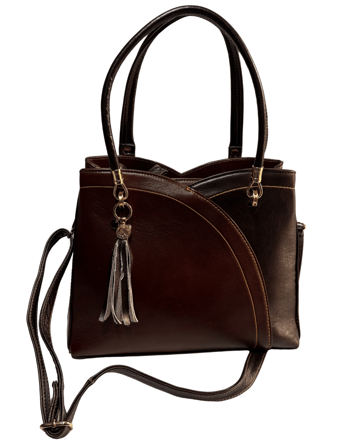 Bolsa Para Dama De Peil Original Modelo Flor Con Colgante — imagen 15