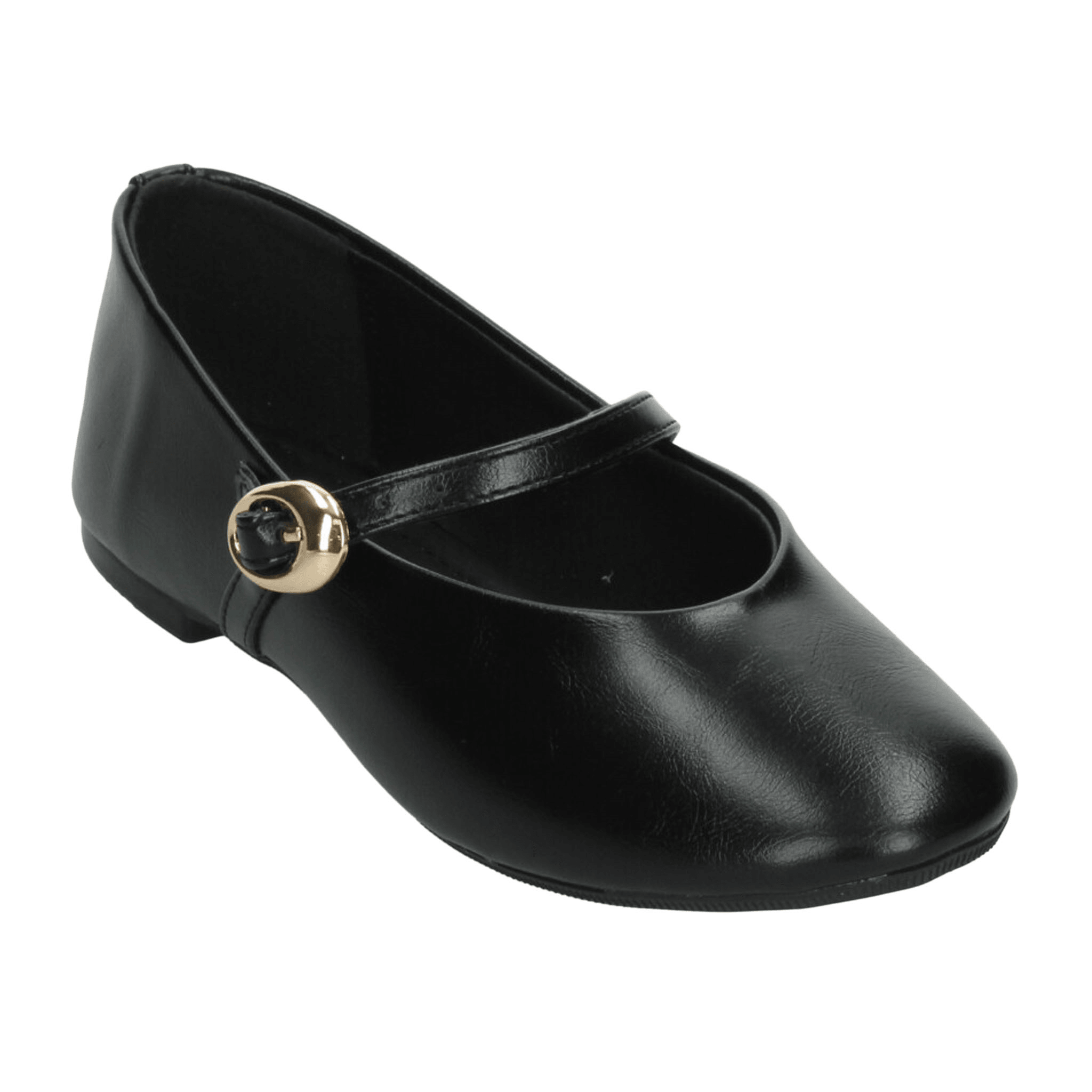 Flats Paulina Mary Jane Dama Casual Hebilla Negro Mujer — imagen 13