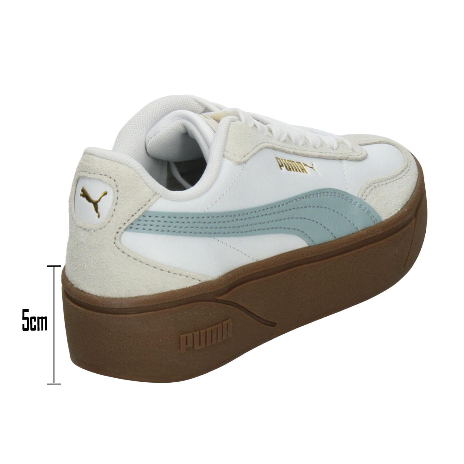 Tenis Puma Club II Dama Blanco Azul Casual Para Mujer — imagen 4