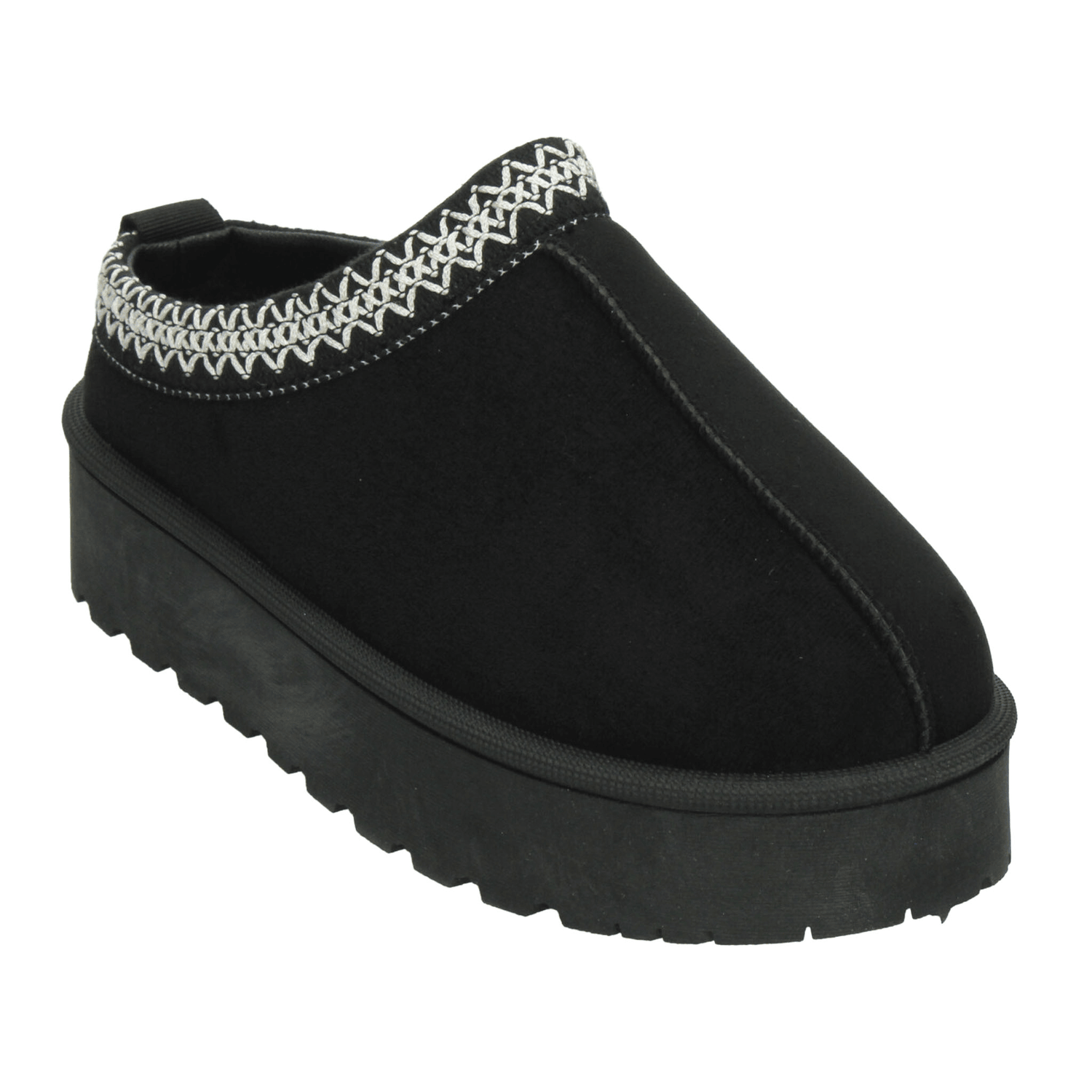 Zapato Perugia Dama Negro Zueco Casual Pantufla Plataforma Mujer — imagen 5