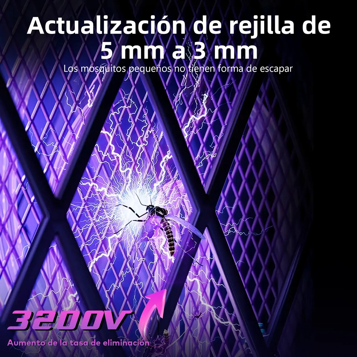 Raqueta Mata Mosquitos Electrico Recargable Moscas Mosquitos — imagen 6