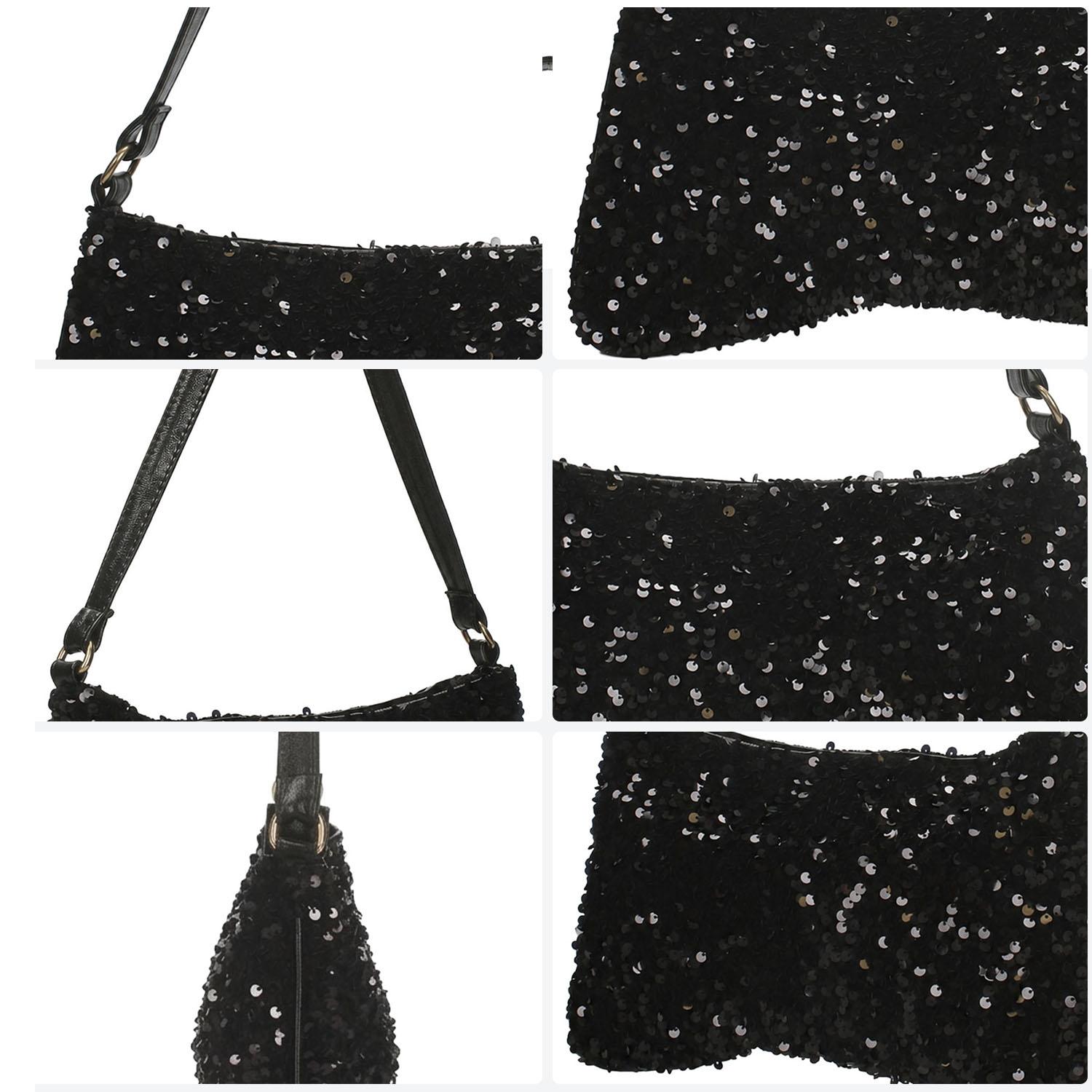 Bolsa Dama Felianna Negro Fiesta Mujer — imagen 6