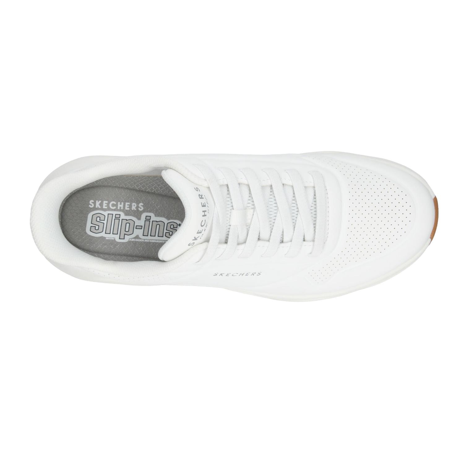 Tenis Skechers Uno Glide-Step Hombre Casual Blanco Caballero — imagen 8