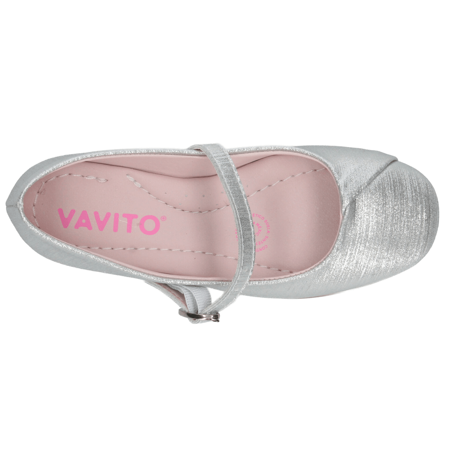 Flat Vavito Niña Plateado Casual Fiesta Juvenil T22-26 — imagen 9