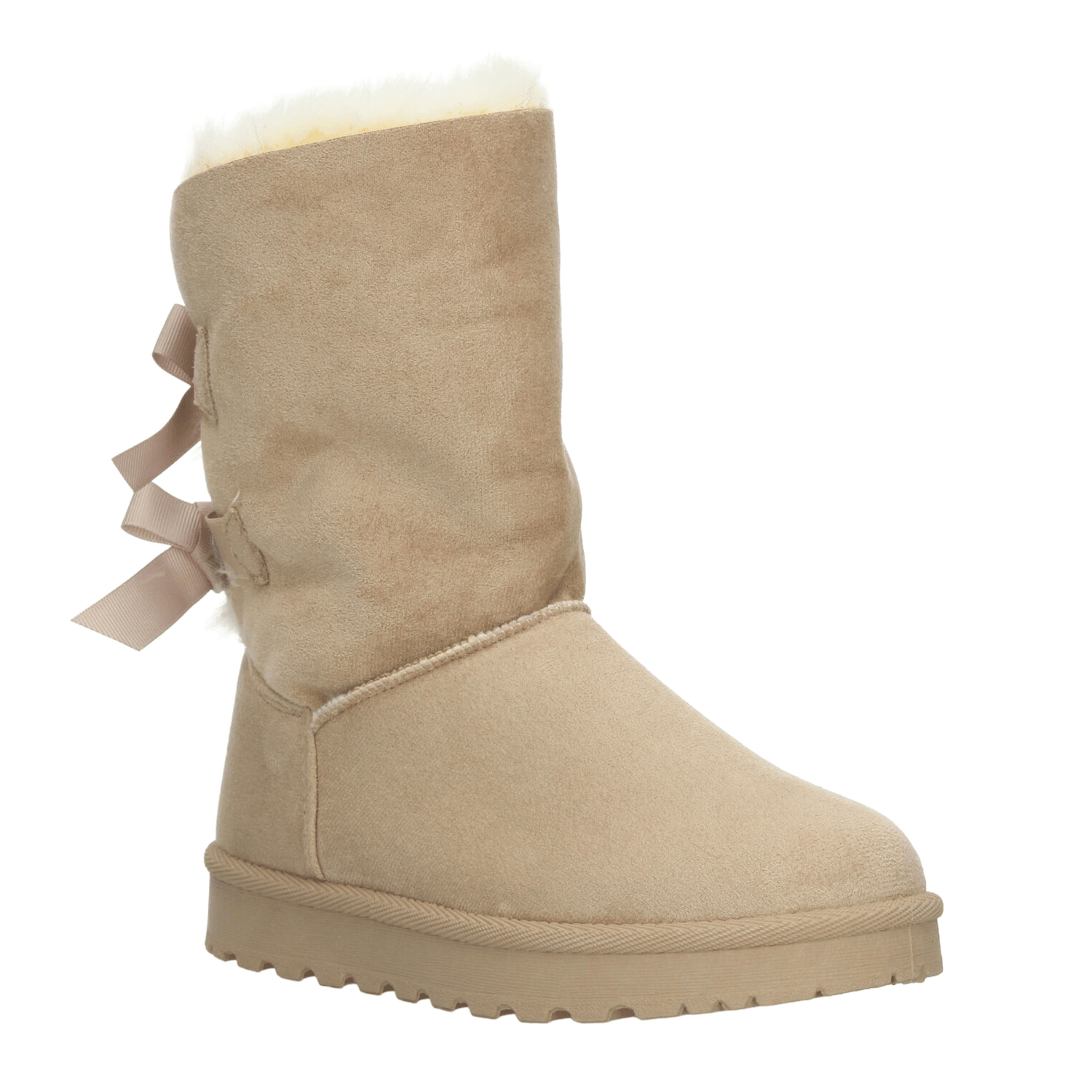 Bota Berlin Dama Casual Peluche Cómodo Beige Mujer — imagen 2