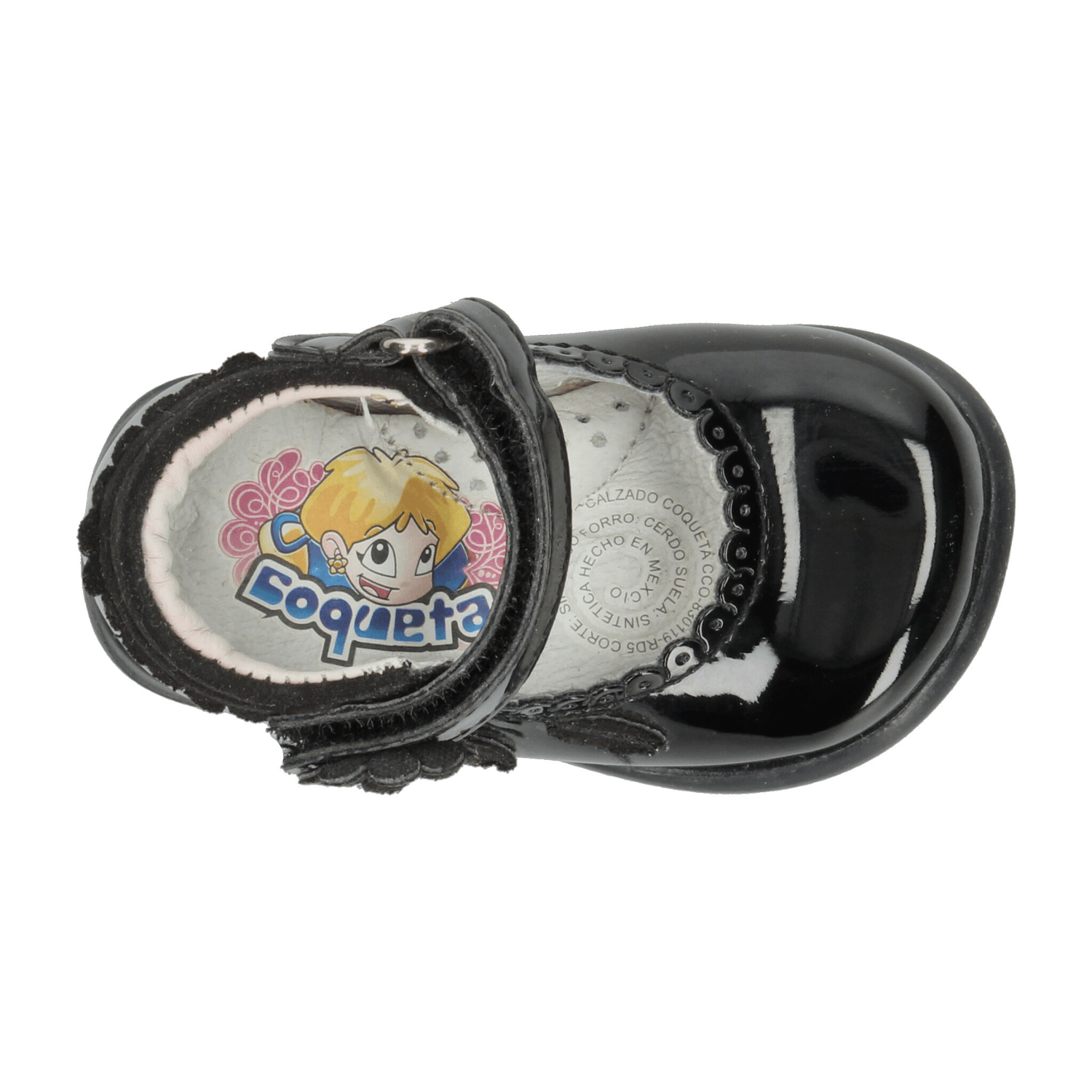 Zapato Niña Coqueta Negro Casual Infantil T10-13 — imagen 9