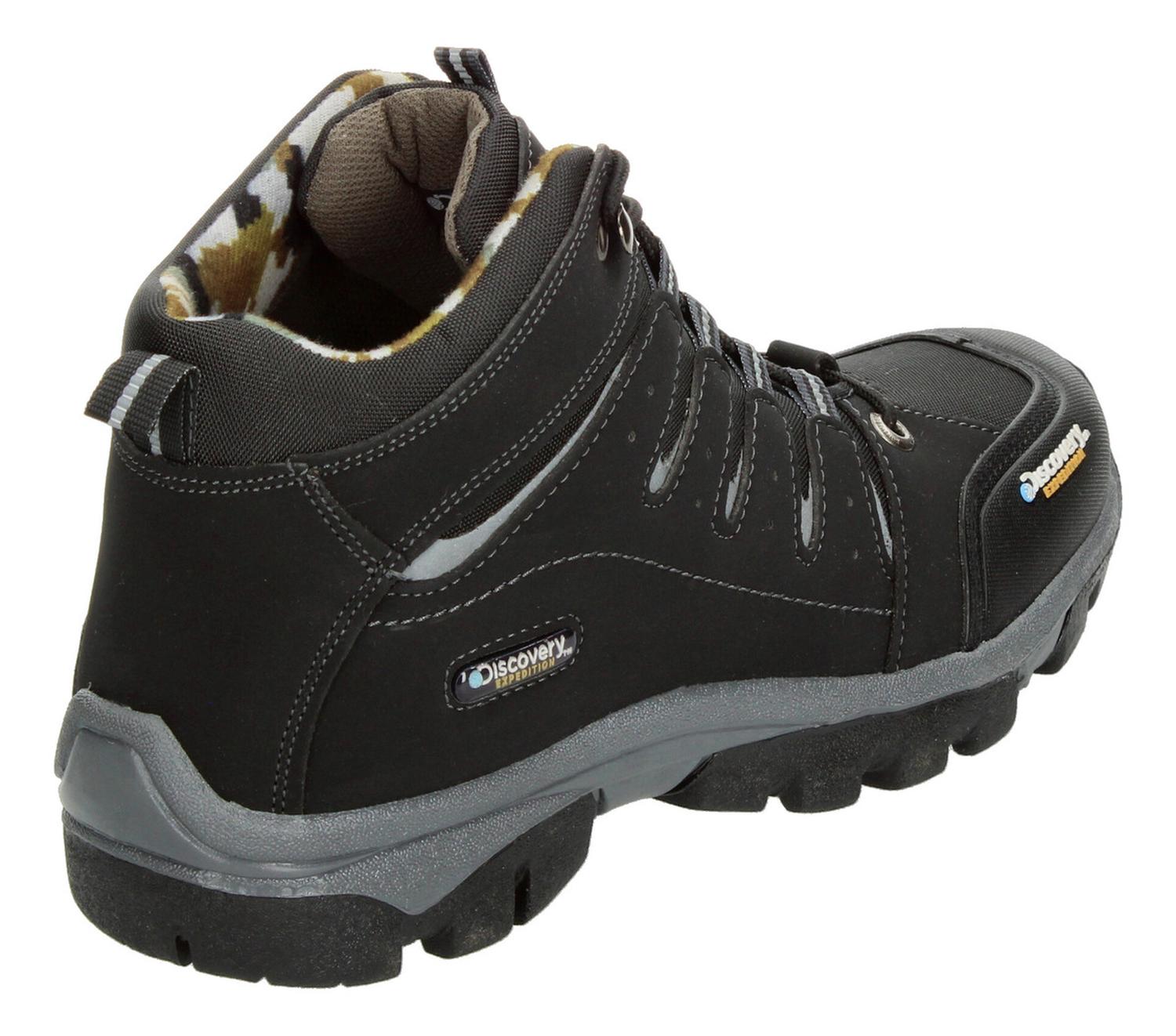 Bota Hombre Senderismo Discovery Blackwood Negro Cintas — imagen 5