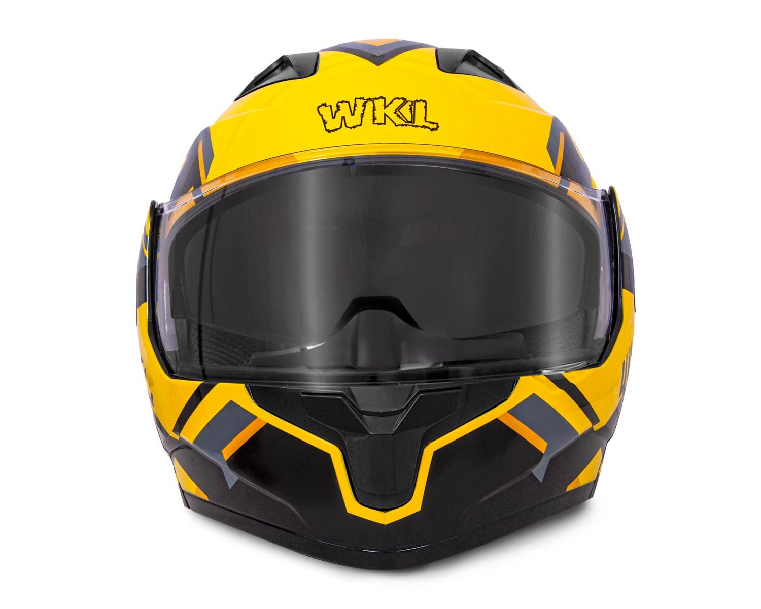 Casco WKL Motocicleta Dot Abatible CH-103 FINISH-AMARILO — imagen 2