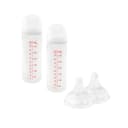 Combo 2 Biberones Pigeon 330ML y 2 Tetinas Extra Flujo LL