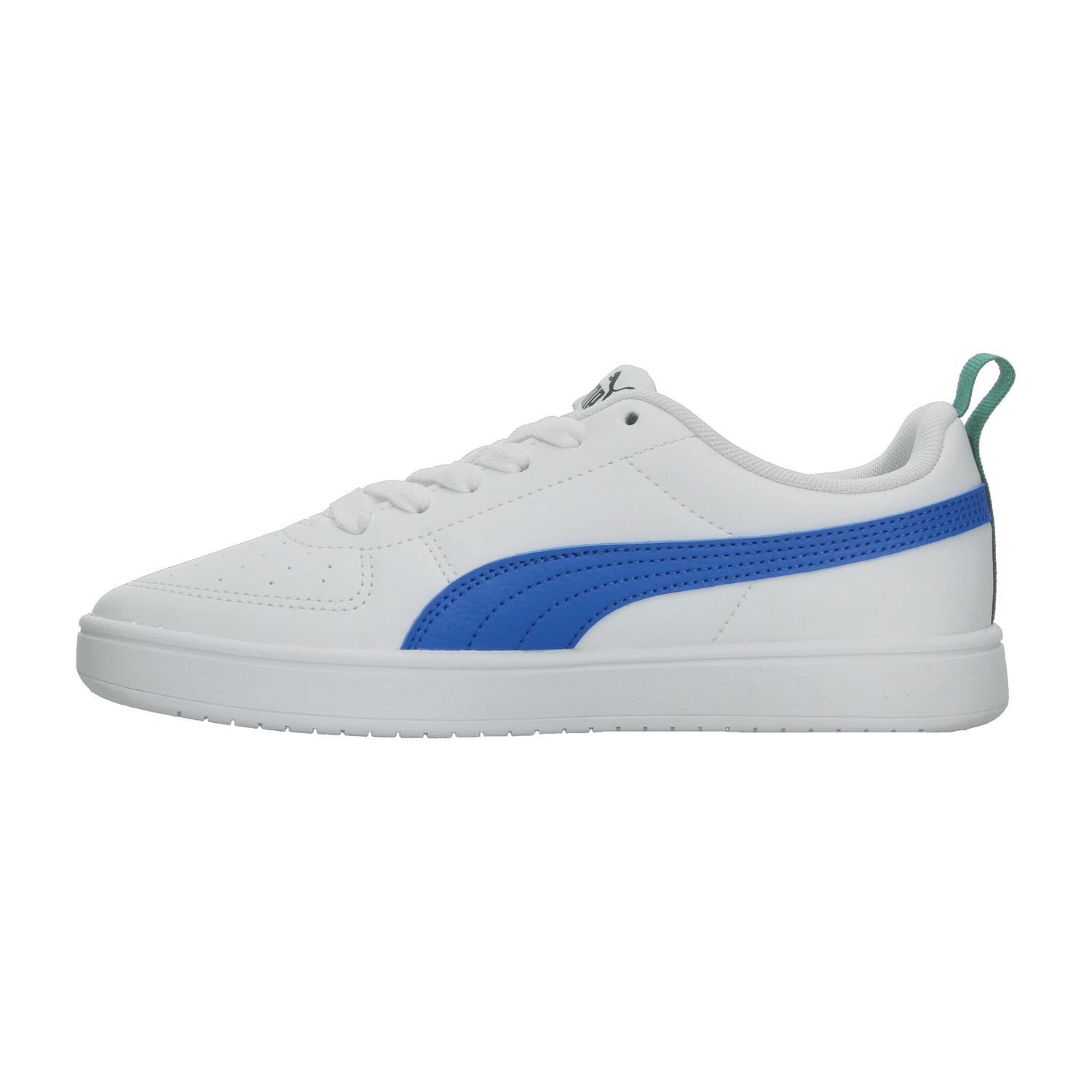 Tenis Puma Rickie Jr. Niño Blanco Azul Casual Hombre Jr. T22-25 — imagen 6