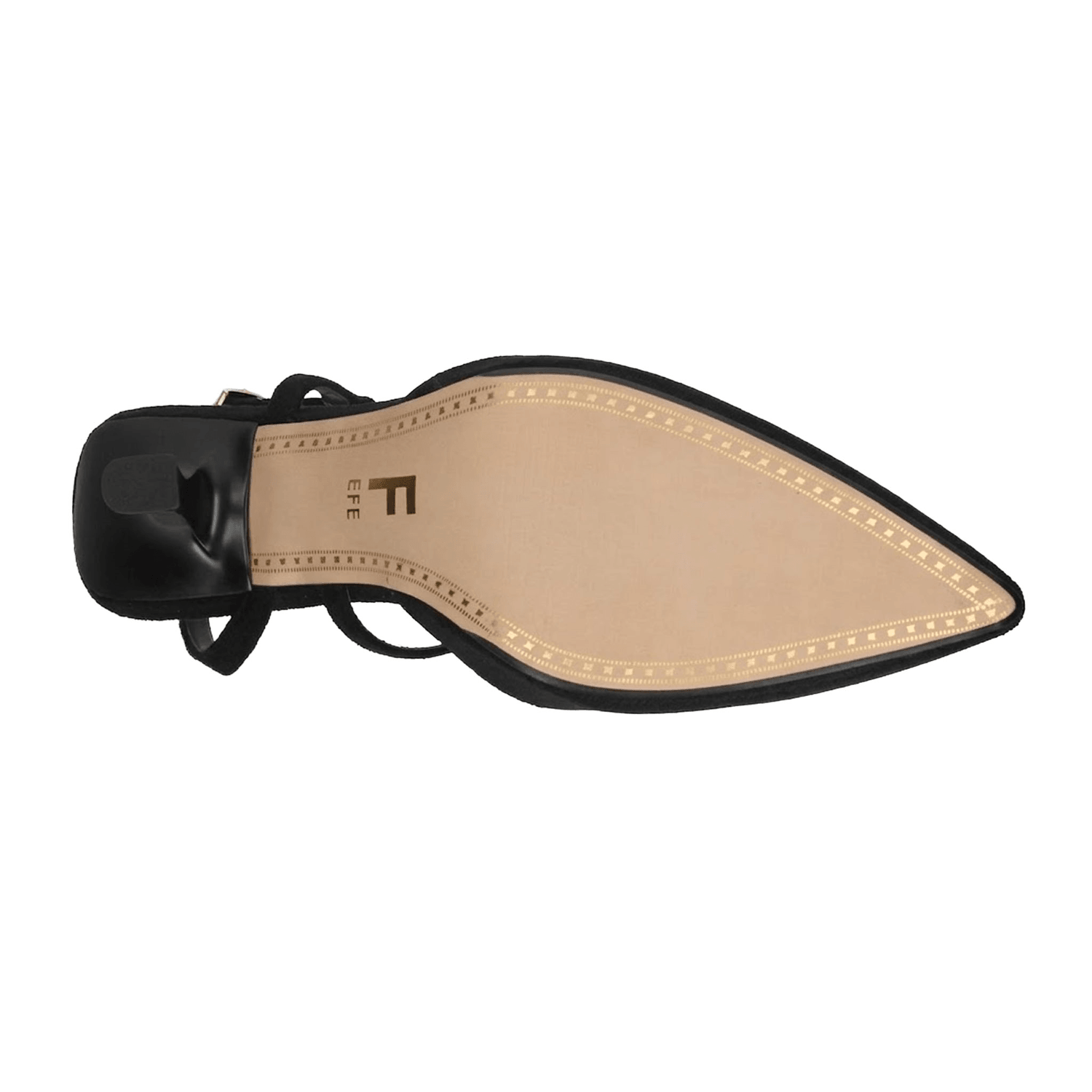 Zapatillas Efe Dama Casual Slingback Punta Negro Mujer — imagen 9