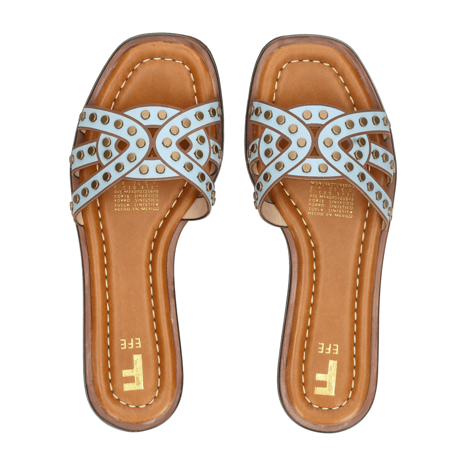 Sandalias Dama Efe Azul Casual Mujer — imagen 11
