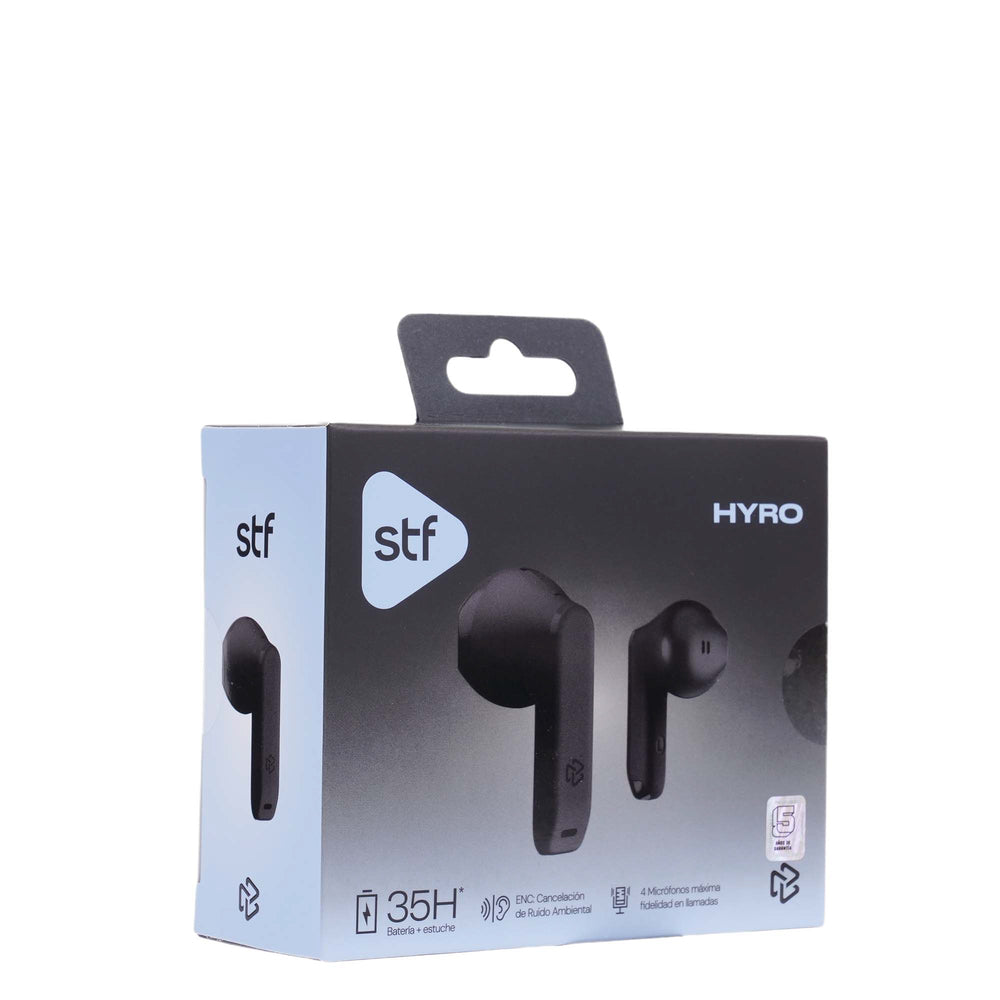 Audífonos Inalámbricos Tws HYRO STF 36hrs Uso ENC Negro — imagen 10