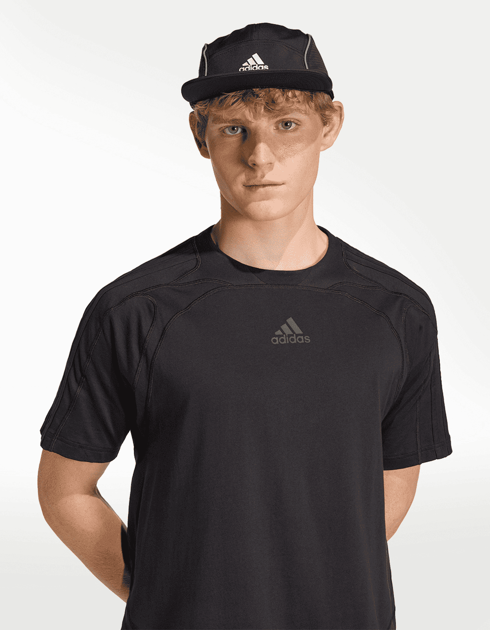 Playera Adidas Cutline Co Negro - Hombre — imagen 3