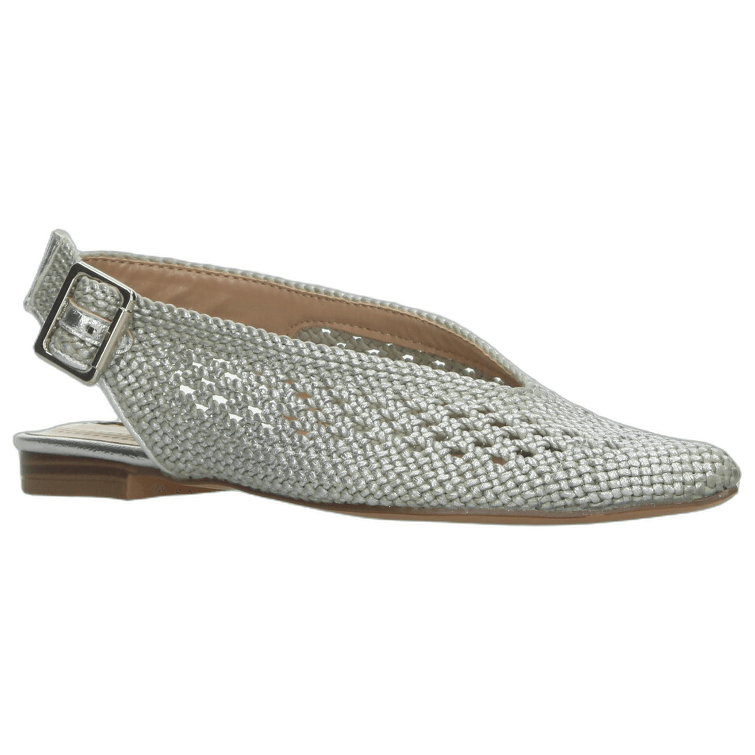 Flats Corina Plateado Casual Moderno Fresco Para Mujer — imagen 3