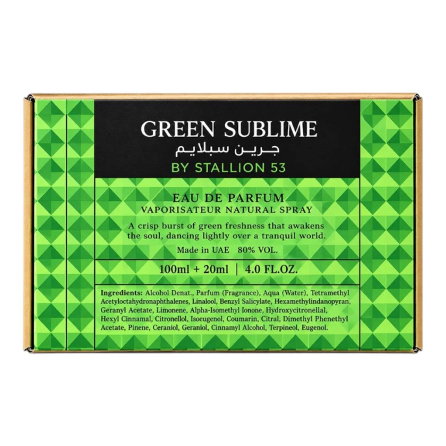 EMPER GREEN SUBLIME BY STALLION 53 EDP 100+20 ML — imagen 2