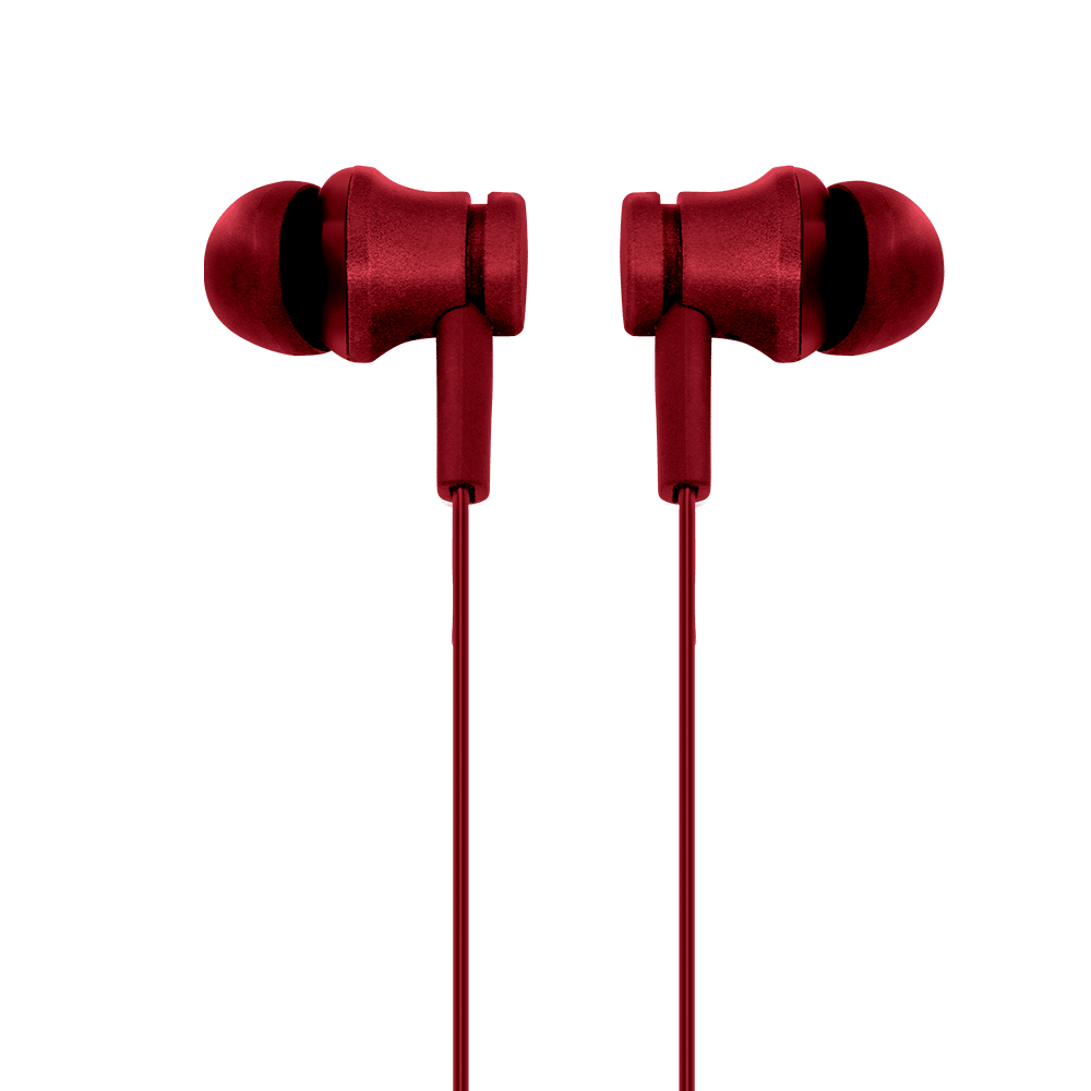 Audífono Alámbrico In-ear Billboard Prime: Con micrófono, conexión 3.5 mm, Rojo — imagen 2
