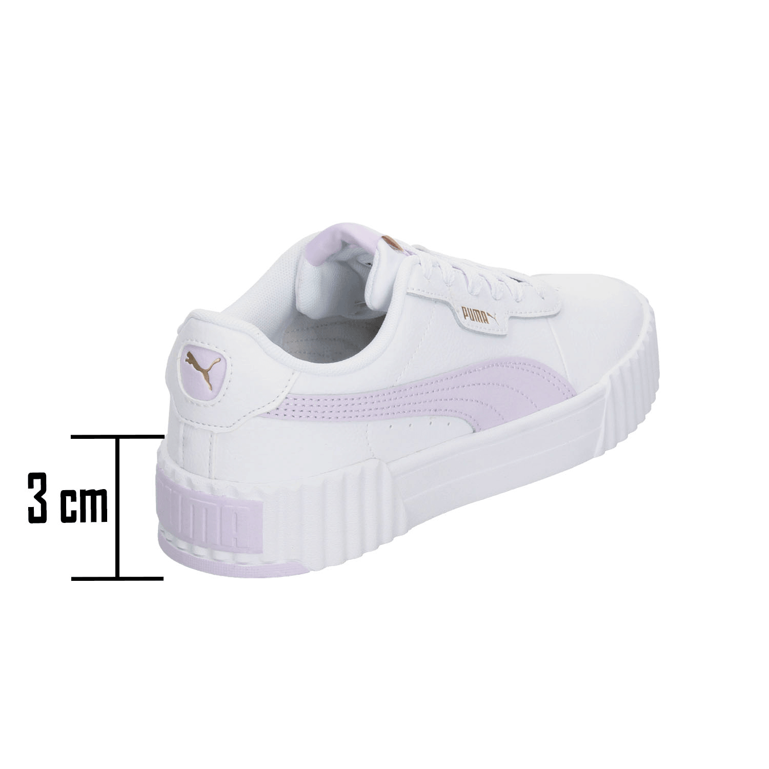 Tenis Dama Puma Carina 3.0 Blanco Casual Mujer — imagen 4