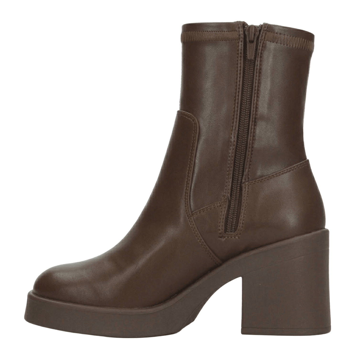 Bota EFE Dama Casual Tacón Cierre Café Mujer — imagen 5