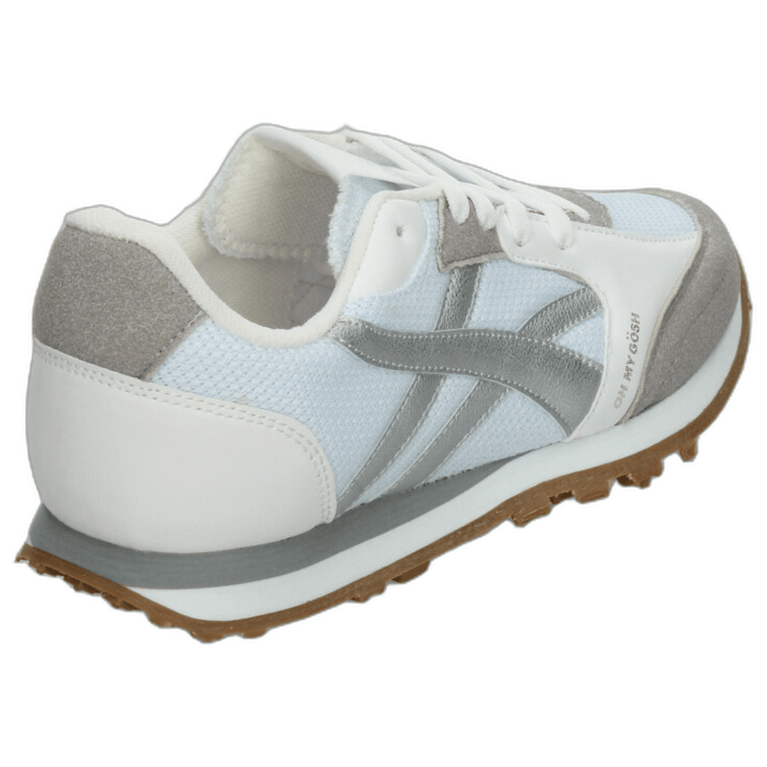 Tenis Gosh Dama Blanco Plateado Casual Para Mujer — imagen 4