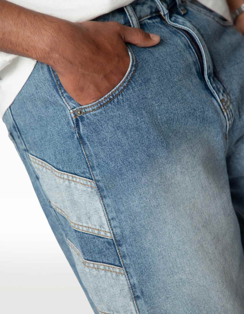 Short Adidas Denim Sho Multicolor - Hombre — imagen 4