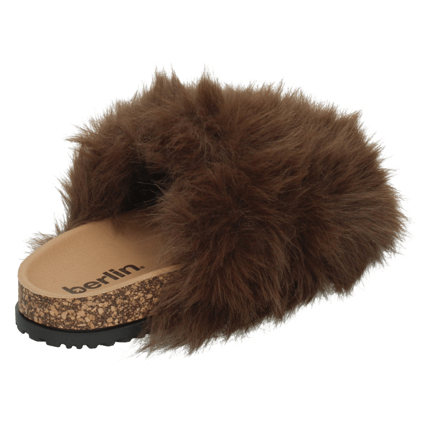 Zapato Berlin Dama Café Casual Peluche Slip On Cómodo Mujer — imagen 4