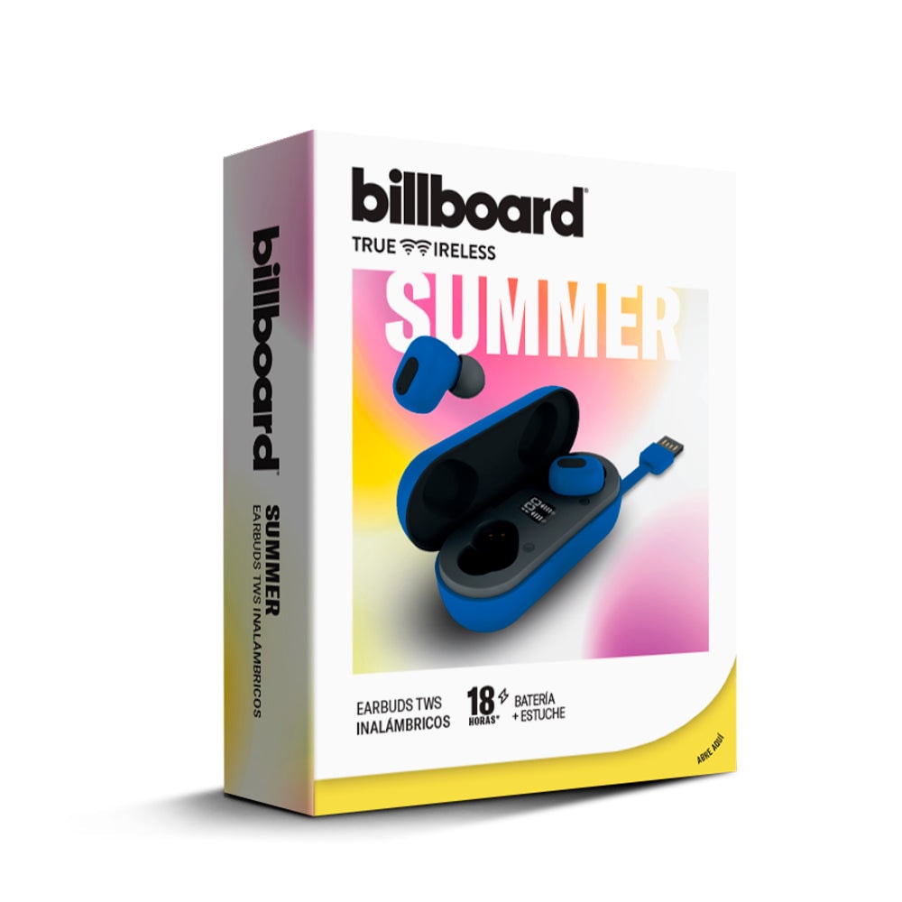 Audífonos Inalámbricos Tws Summer Billboard 20hrs Uso Azul — imagen 6