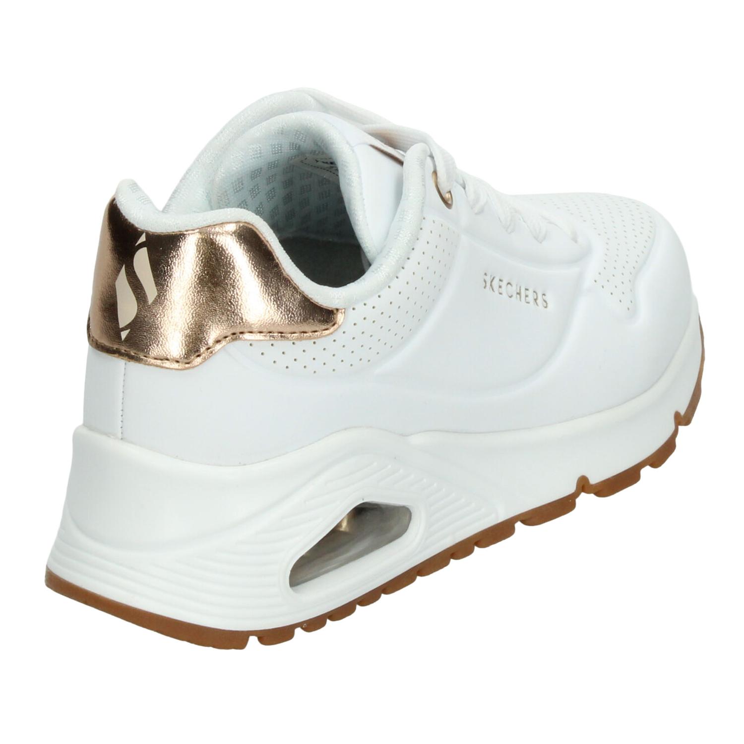Tenis Niña Skechers Uno Blanco Casual Infantil T17-22 — imagen 4