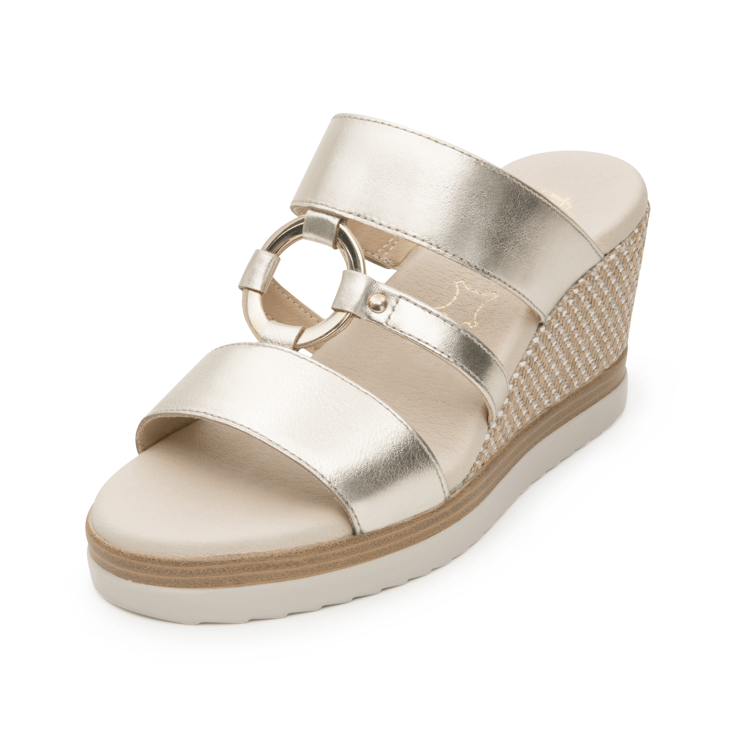Sandalias Flexi Dama Dorado Casual Para Mujer — imagen 4