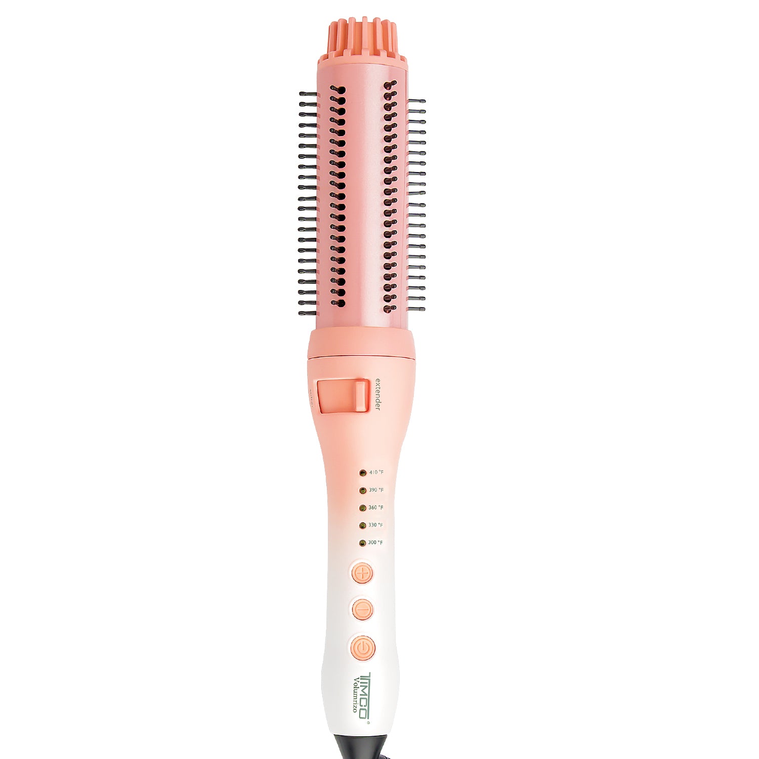 Cepillo Electrico de Cabello Redondo Voluminizador Cerdas Retractiles Tourmaline Majesty Peach Tourmaline Timco CEF228 — imagen 2
