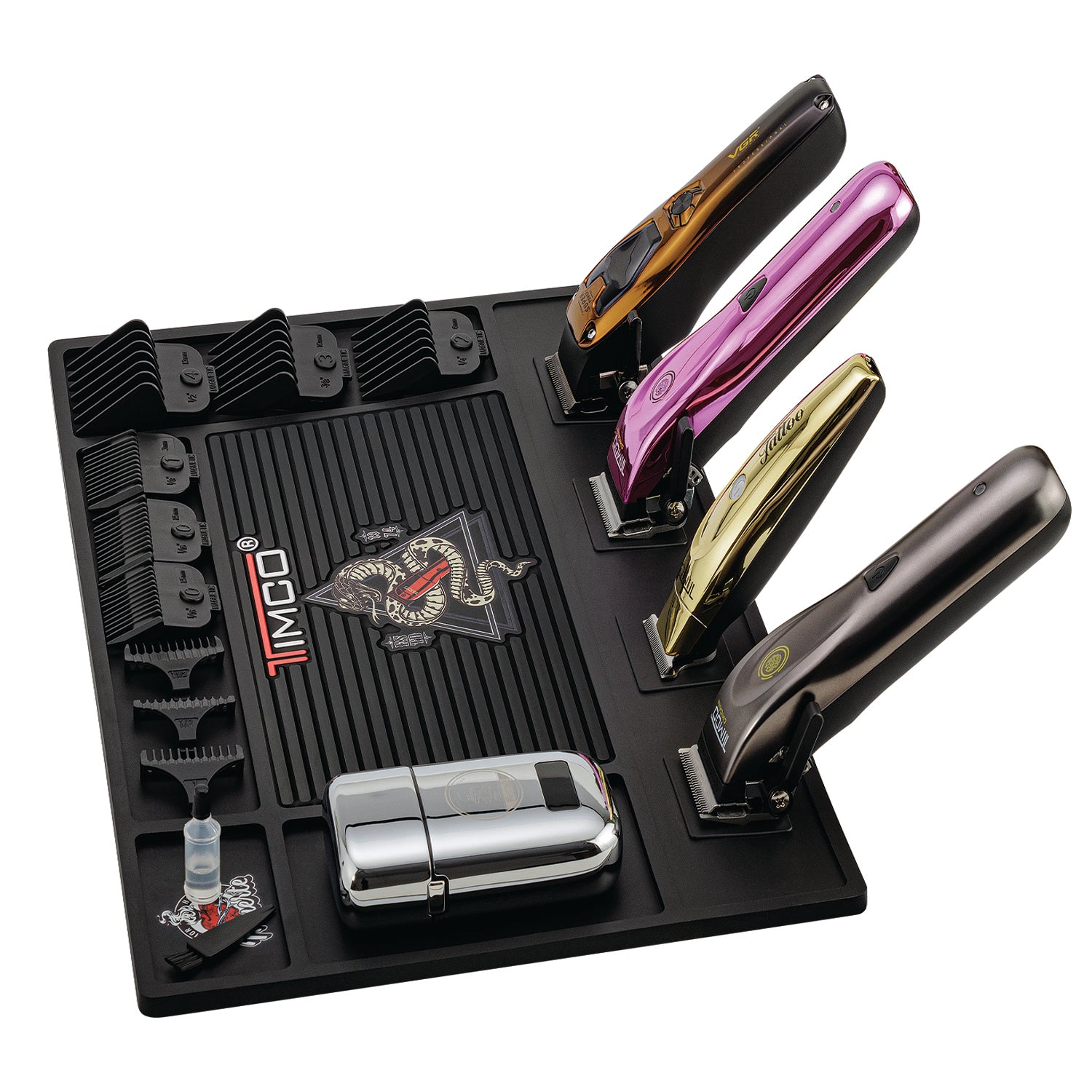 Tapete Magnetico Profesional para Barberia Antideslizante Clipper Maquina de Corte de Cabello Organizador de herramientas Resistente al calor Timco TAP01 — imagen 3