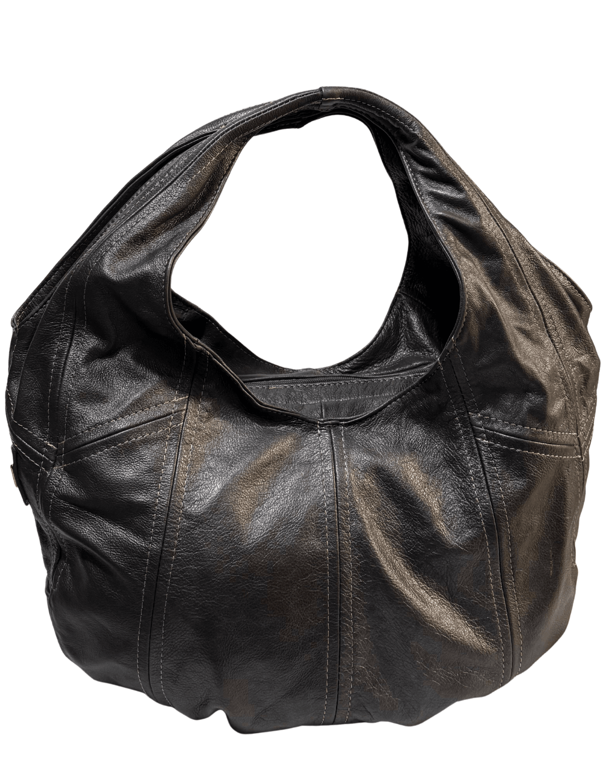 Bolsa Hobo de Piel Negra para Dama Grande JF76 Med — imagen 16