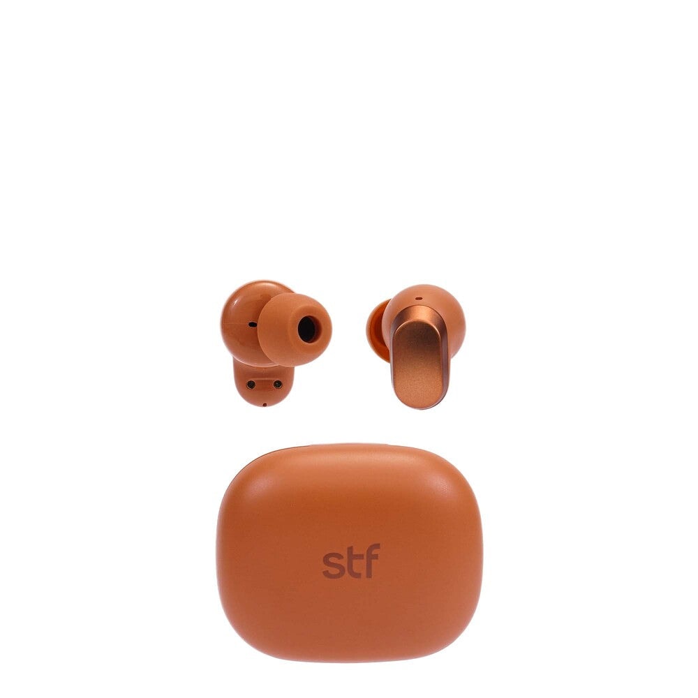 Audifonos Inalambricos Tws Cherry STF 36hrs Uso ENC Protección IPX4 Naranja — imagen 2