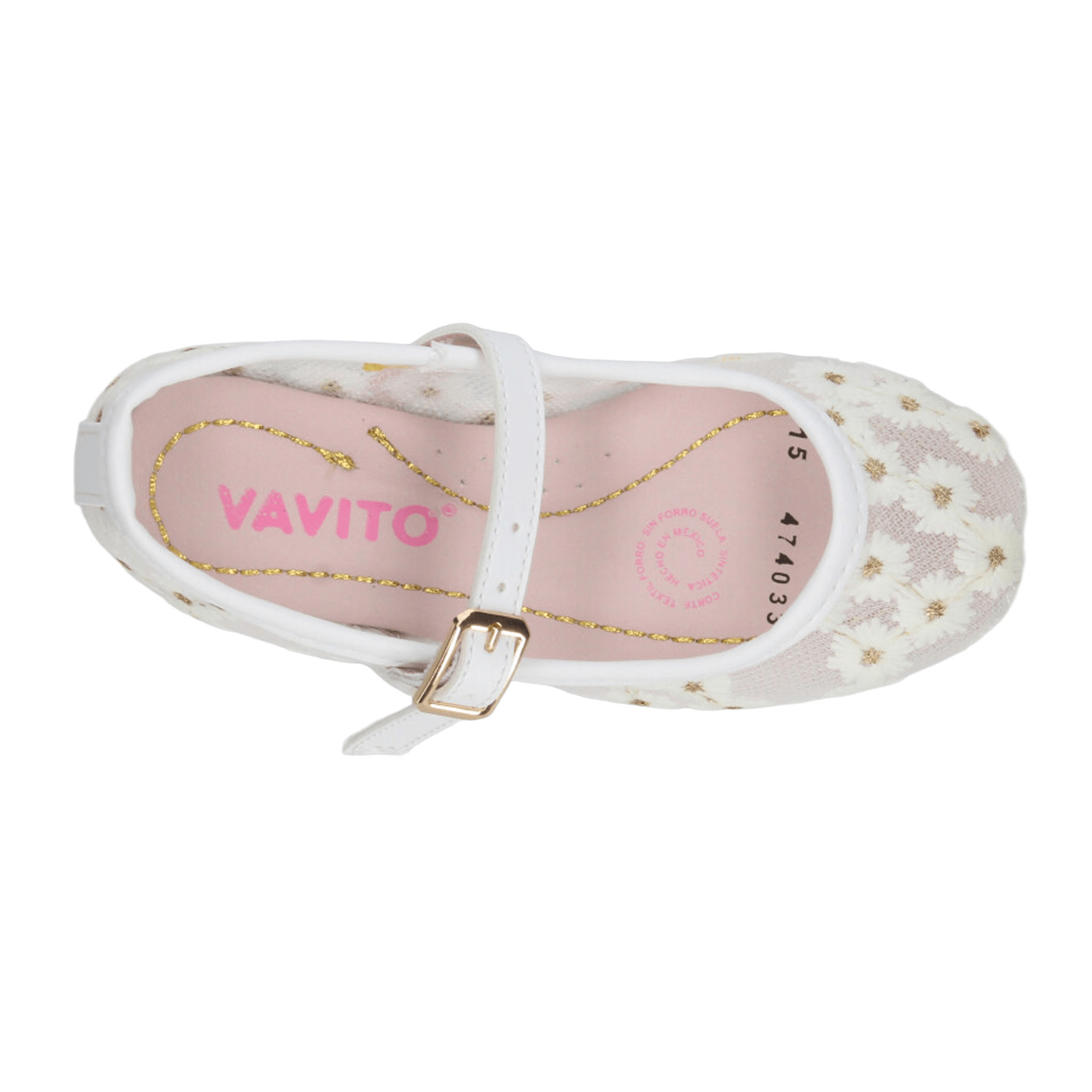 Flats Vavito Niña Blanco Casual Infantil T18-22 — imagen 9