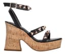 Sandalias Efe Dama Casual Tacón 10.5cm Negro Mujer