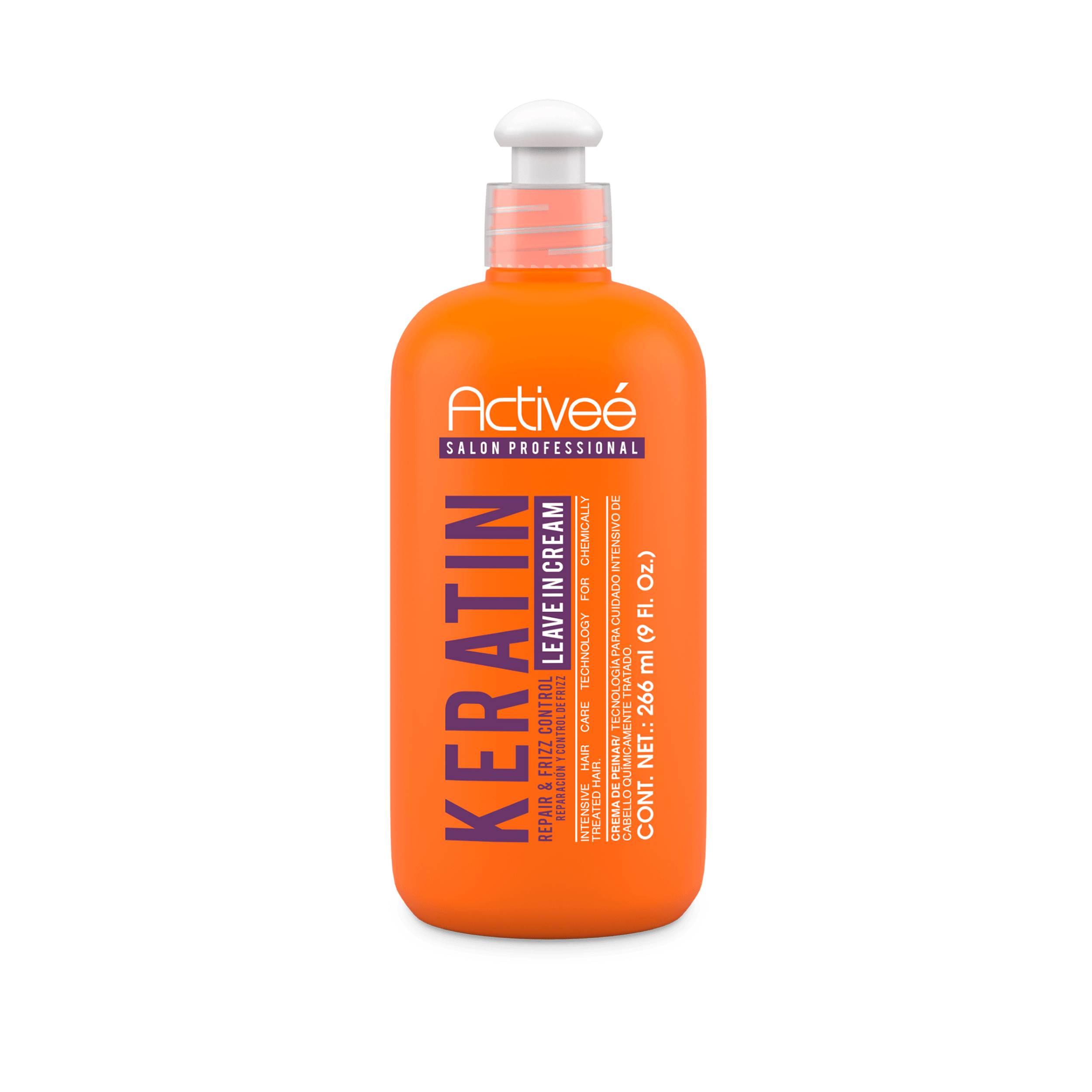 Crema para Peinar Activee Professional Keratin Tecnologia para cuidado Intensivo de Cabello Quimicamente tratado Libre de Sal — imagen 5