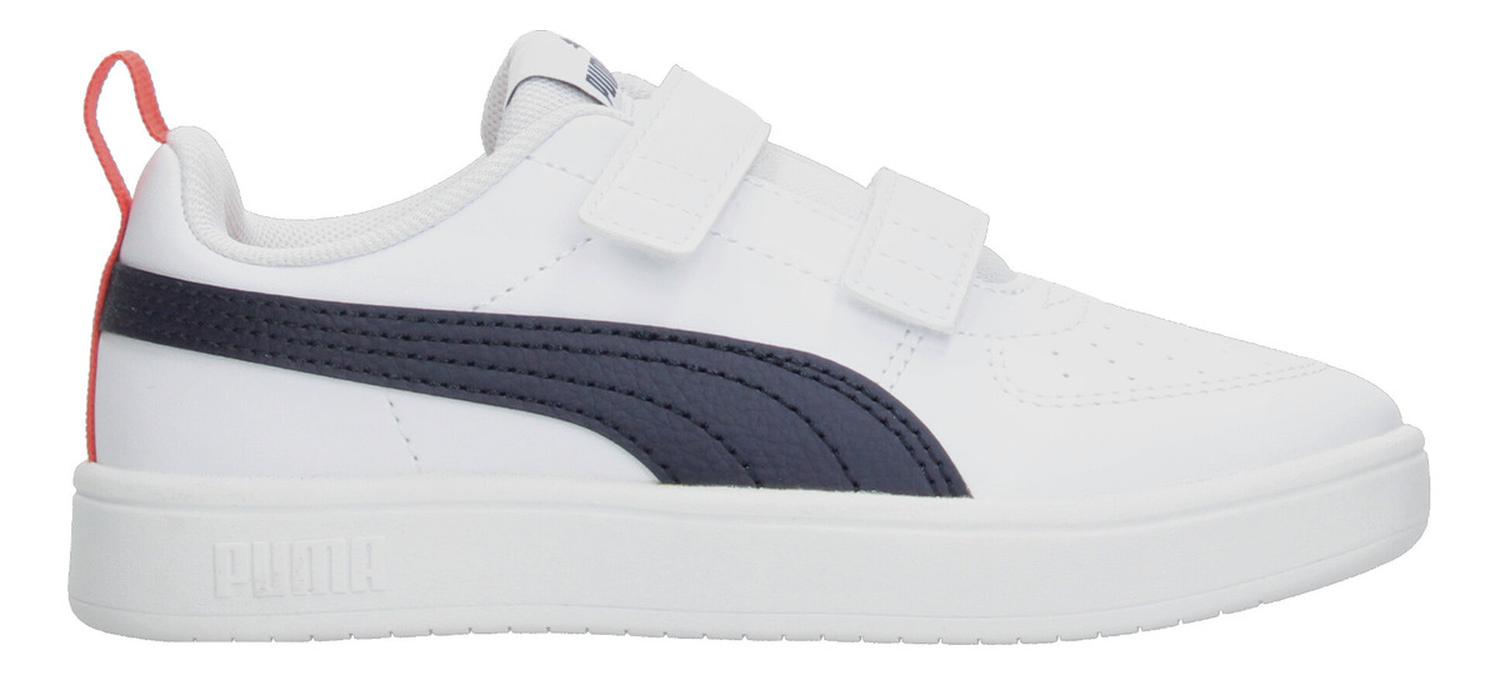 Tenis Niño Puma Rickie V Blanco Casual Infantil T16-22 — imagen 2
