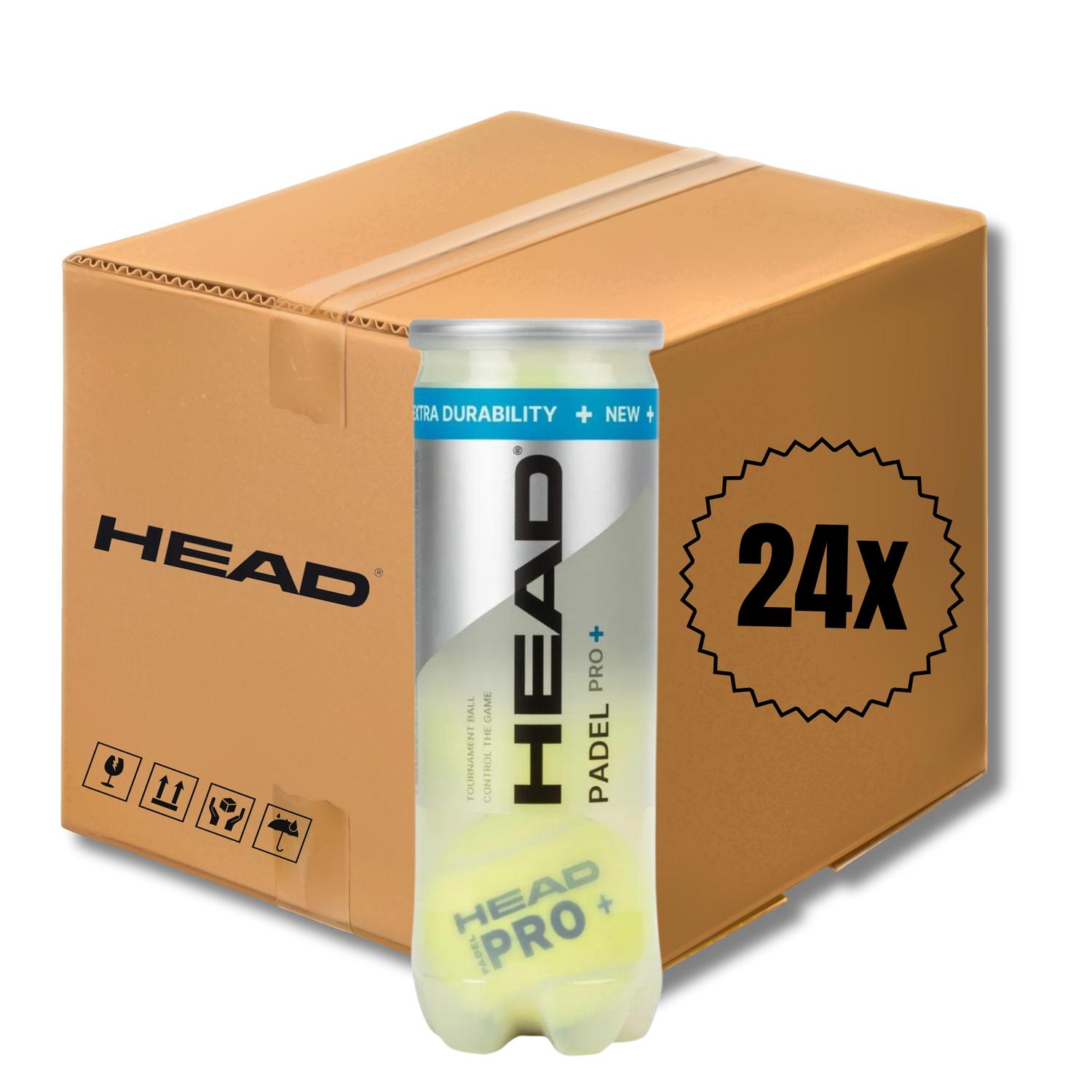 Caja 24 Botes De 3 Pelotas Head Padel Pro+ 72 Pelotas — imagen 1