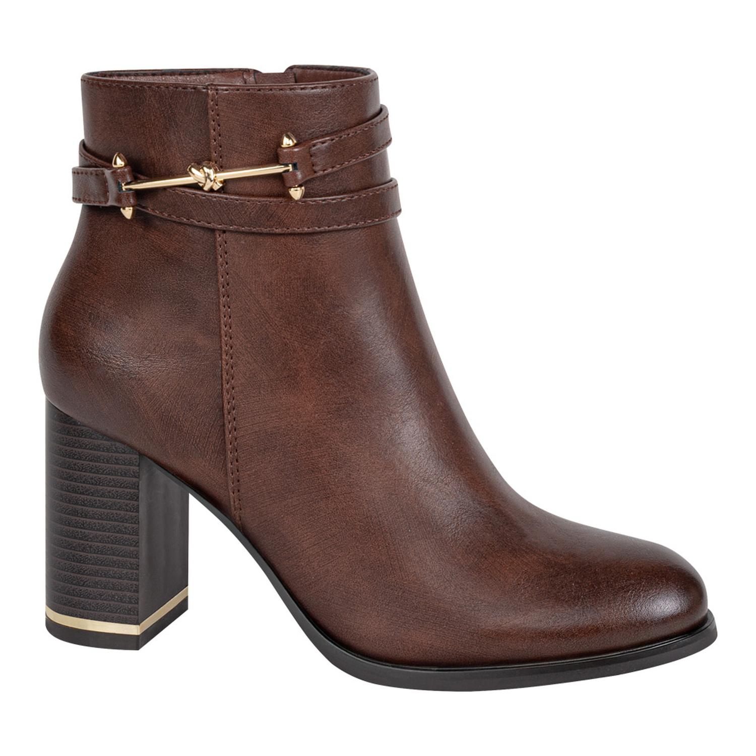 BOTA DAMA YAELI FASHION VESTIR HERRAJE PLACA 8.5Cm 1313089 — imagen 2