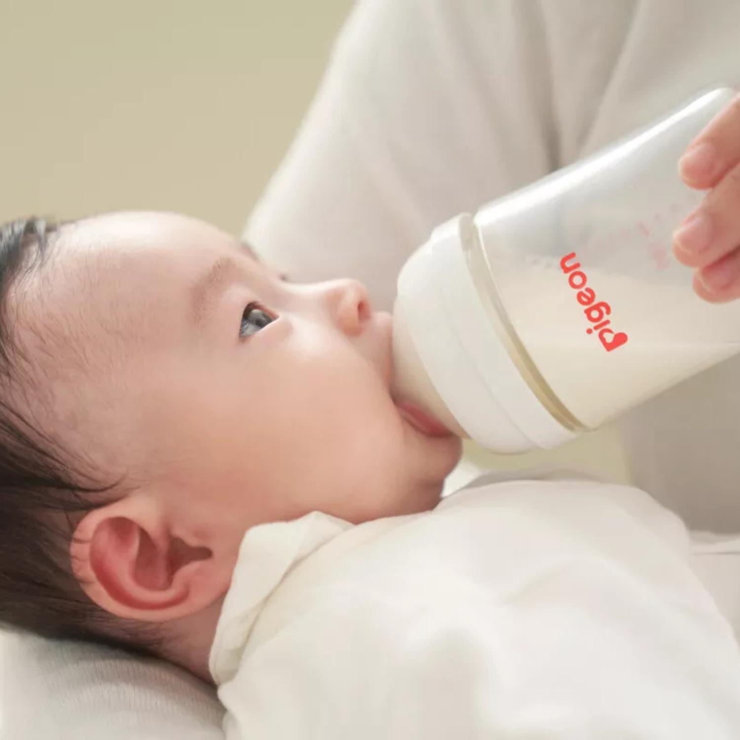 Pack 3 Biberones Pigeon Softouch 160ml/5oz Anticolicos 0m — imagen 9