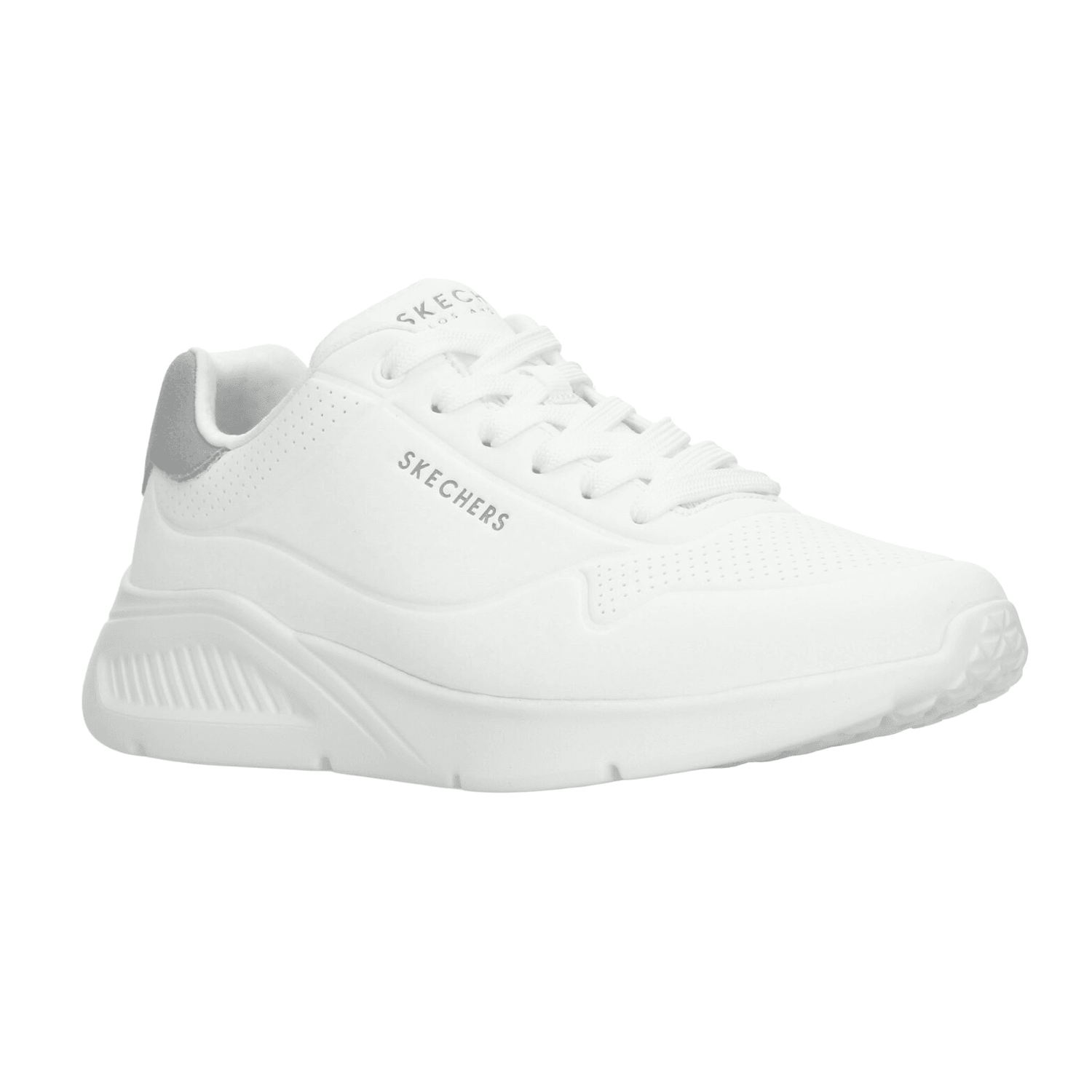 Tenis Skechers Uno Lite Hombre Blanco Casual Caballero — imagen 3