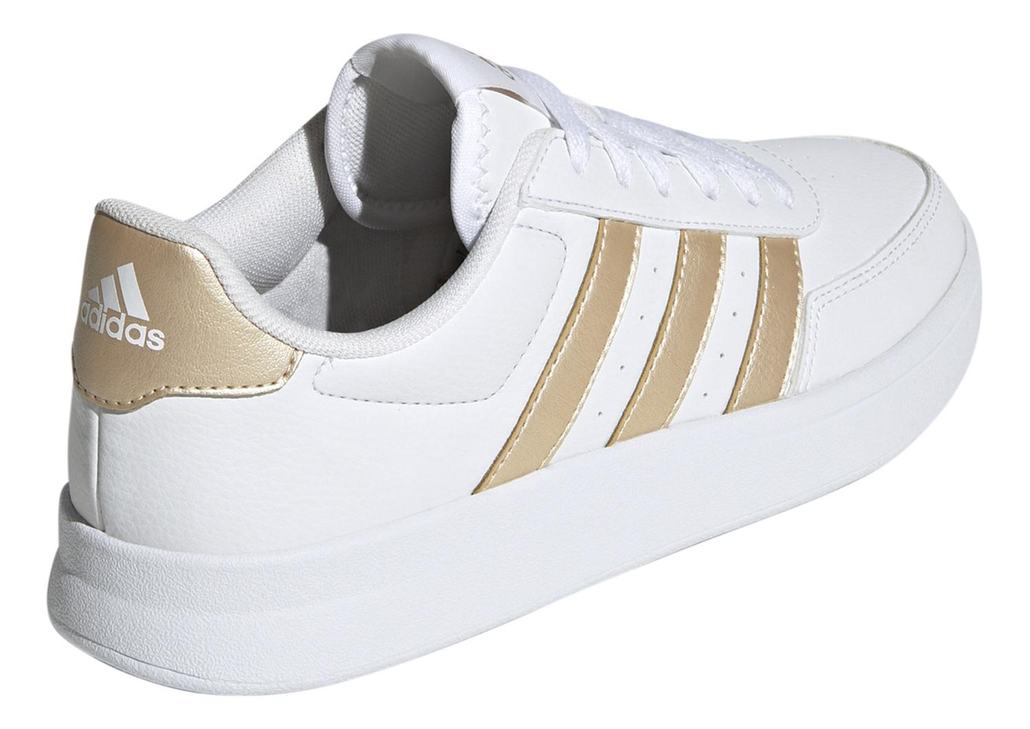 Tenis adidas Breaknet 2.0 Dama Casual Blanco Con Dorado Mujer — imagen 4