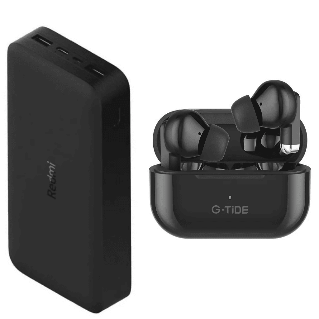 Xiaomi Redmi Power Bank 20000mah + Audífonos G-tide L22 — imagen 2