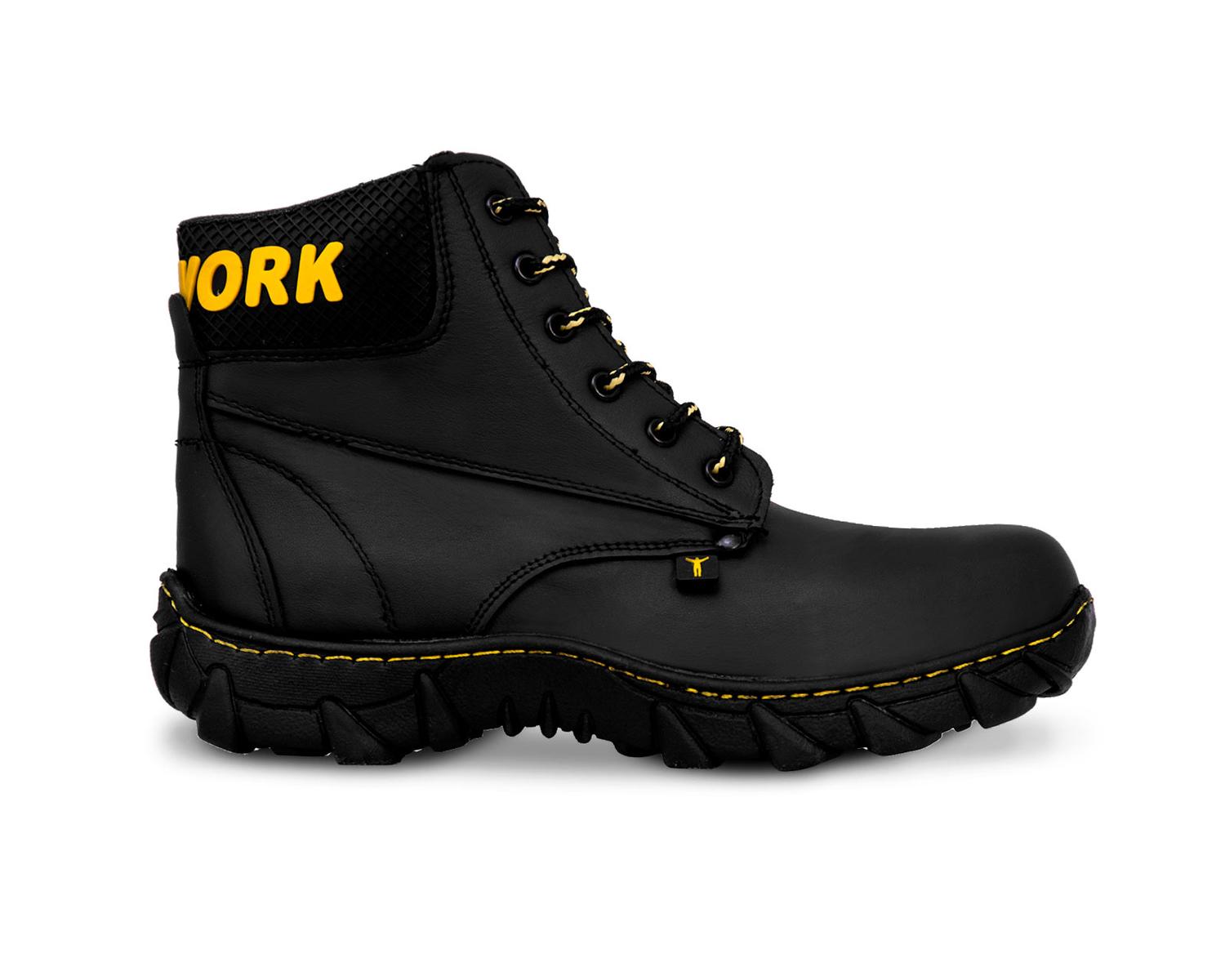 Botas industriales tacticas hombre trabajo botin Piel P03 — imagen 3